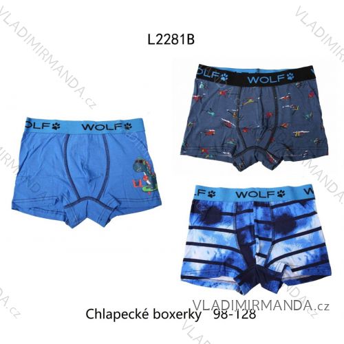 Boxerky detské chlapčenské (98-128) WOLF L2281B