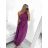 Šaty dlhé letné elegantné bez rukávov dámske (S/M ONE SIZE) TALIANSKA MÓDA IMM23M5790/DU   zelená
   S/M