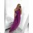 Šaty dlhé letné elegantné bez rukávov dámske (S/M ONE SIZE) TALIANSKA MÓDA IMM23M5790/DU   zelená
   S/M