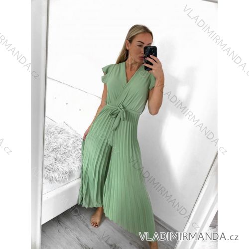 Overal dlhý elegantný krátky rukáv dámske (S/M ONE SIZE) TALIANSKA MÓDA IMWCC232642