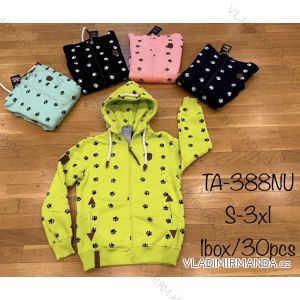 Mikina na zips s kapucňou dlhý rukáv dámska (S-3XL) TA FASHION TAF23TA-388NU