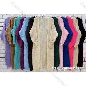 Cardigan dlhý pletený dlhý rukáv dámsky (S/M ONE SIZE) TALIANSKA MÓDA IMWPO233182