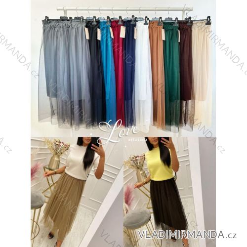 Sukňa dlhá dámske (S / M ONE SIZE) TALIANSKÁ MÓDA IMWP2323202
