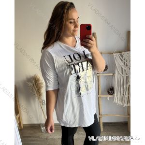 Tunika dlhý rukáv dámska nadrozmer (2XL/3XL/4XL ONE SIZE) TALIANSKA MóDA IM423BEAUTEFUL