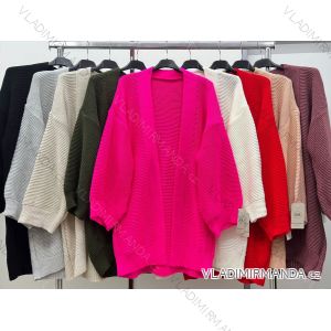 Cardigan  dlhý rukáv dámsky nadrozmer (2XL/3XL/4XL ONE SIZE) TALIANSKA MÓDA IM423555