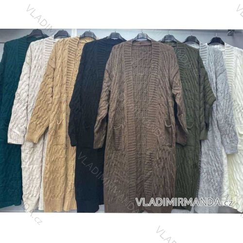 Cardigan dlhý rukáv dámsky (S/M ONE SIZE) TALIANSKA MÓDA IMWGS233505