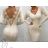 Šaty elegantné dlhé úpletové dámske (S/M ONE SIZE) TALIANSKA MÓDA IMWAC23D5030