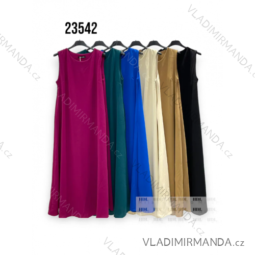 Šaty elegantné bez rukávov dámske (S/M ONE SIZE) TALIANSKA MÓDA IMPHD2323542