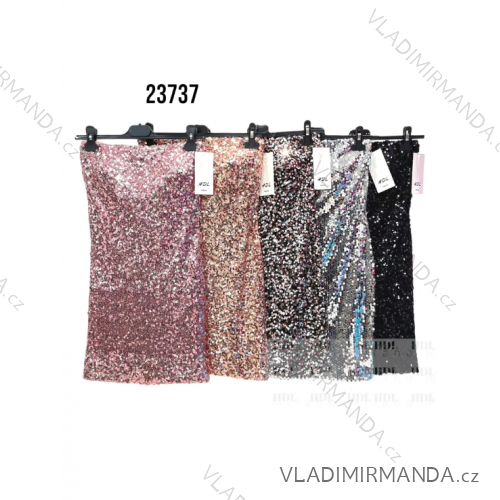 Croptop flitrový bez rukávov dámsky (S/M ONE SIZE) TALIANSKA MÓDA IMPHD2323737