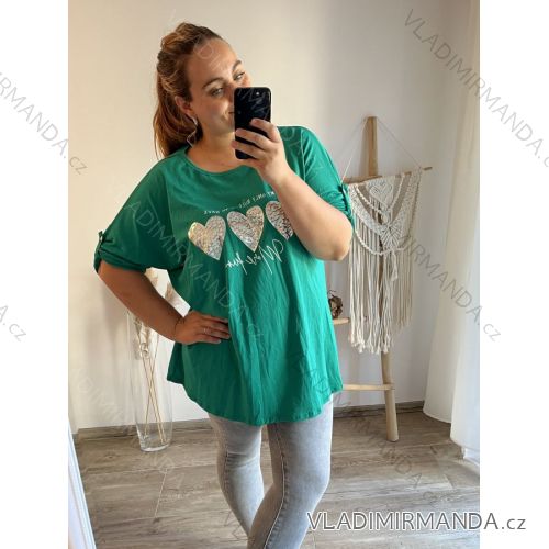 Tunika dlhý rukáv dámska nadrozmer (3XL/4XL ONE SIZE) TALIANSKA MÓDA IMWQ233257