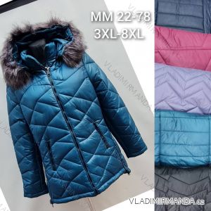 Bunda zimná dámska nadrozmer (3XL-8XL) POĽSKÁ MÓDA PMWMN23MM22-78