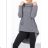 Mikina teplá predĺžená s kapucňou dámska (S/M/L ONE SIZE) TALIANSKA MÓDA IMD23721