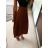 Sukně skládaná dlouhá dámská (S/M/L ONE SIZE) ITALSKá MóDA IM323574/DU M / L čierna