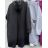 Mikina teplá predĺžená na zips s kapucňou dlhý rukáv dámska nadrozmer (2XL/3XL/4XL ONE SIZE) TALIANSKA MÓDA IMD23743