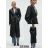 Kabát koženkový dámsky (S/M ONE SIZE) TALIANSKA MÓDA IMM23M29398