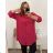 Košeľa oversize predĺžená dlhý rukáv dámska (2XL/3XL/4XL ONE SIZE) TALIANSKA MODA IMD23488/DUR 3XL / 4XL smaragdová