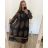 Šaty dlhé šifónové dlhý rukáv dámske nadrozmer (3XL/4XL ONE SIZE) TALIANSKA MÓDA IMWEC23ITALY/DU 3XL / 4XL fialová