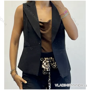 Sako vesta bez rukávov dámske (S/M ONE SIZE) TALIANSKA MÓDA IMPDY23MDUE23268