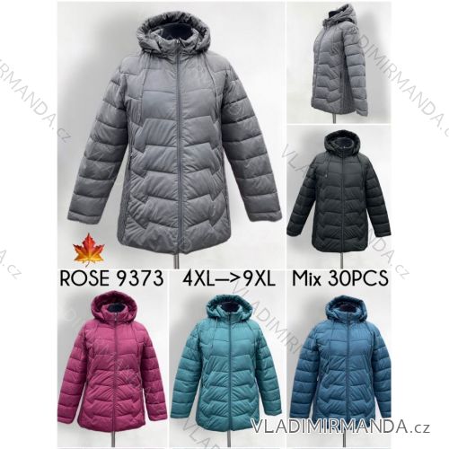Bunda prešívaná jesenná s kapucňou nadrozmer (4XL-9XL) ELLEN ROSE ELR239373