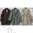 Kabát flaušový oversize dlhý rukáv dámsky (S/M/L ONE SIZE) TALIANSKA MÓDA IMWBL23029