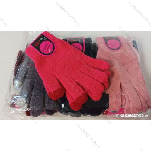 Rukavice prstové teplé dámske (ONE SIZE) Sandru SAN23R242FM