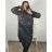 Bunda dlhá s kapucňou dámska nadrozmer (2XL/3XL ONE SIZE) TALIANSKA MÓDA IM423WHITNEY/DUR smaragdová 2XL/3XL
