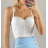 Top croptop na ramienka dámsky (S/M ONE SIZE) TALIANSKA MÓDA IMPBB239005mo