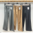 Nohavice elegantné dlhé dámske (S/M ONE SIZE) TALIANSKA MÓDA IMPDY23SSH16168
