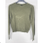 Sveter dlhý rukáv dámsky (S/M ONE SIZE) TALIANSKA MÓDA IMPBB23Z7001