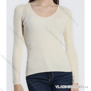 Sveter dlhý rukáv dámsky (S/M ONE SIZE) TALIANSKA MÓDA IMPBB23Z5001
