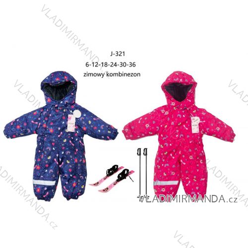 Kombinéza s kapucňou dojčenská dievčenské (6-36 mesiacov) XU kids PMWAX23J-321