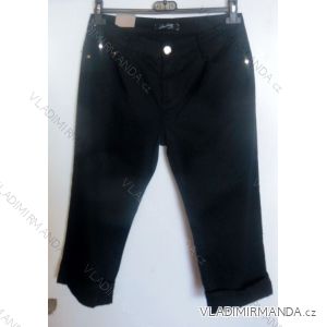 Nohavice plátené 3/4 krátke dámske (38-48) SMILING JEANS N456
