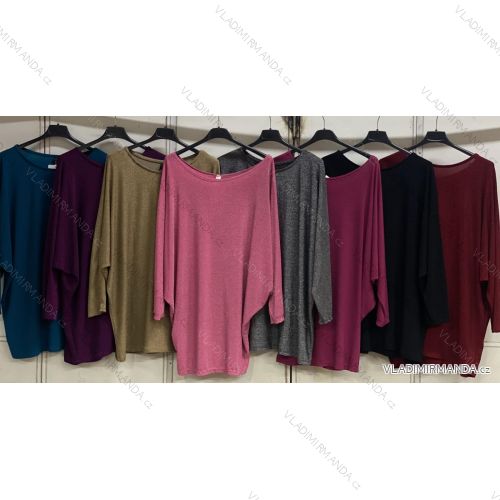 Tunika dlhý rukáv dámska nadrozmer (3XL/4XL ONE SIZE) TALIANSKA MÓDA IMC23462
