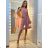 Šaty elegantné letné bez rukávov dámske (S/M/L ONE SIZE) TALIANSKA MÓDA IM923NELA/DU -   vínová
,   S/M