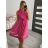 Šaty elegantné letné bez rukávov dámske (S/M/L ONE SIZE) TALIANSKA MÓDA IM923NELA/DU -   vínová
,   S/M