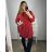 Košeľa oversize predĺžená dlhý rukáv dámska (2XL/3XL/4XL ONE SIZE) TALIANSKA MODA IMD23488/DUR 3XL / 4XL smaragdová