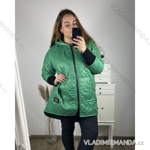 Bunda s kapucňou dámska nadrozmer (3XL/4XL ONE SIZE) TALIANSKA MÓDA IM423683