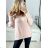Sveter oversize pletený dámsky nadrozmer (S/M/LXL/2XL ONE SIZE) ITALSKá MODA  IMC23478/DU XL/2XL hnedá