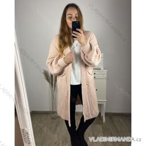 Cardigan  dlhý rukáv dámsky nadrozmer (3XL/4XLONE SIZE) TALIANSKA MÓDA IM423ETNA/DU