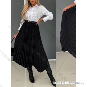 Sukňa dlhá s opaskom dámska (S/M ONE SIZE) TALIANSKA MÓDA IMWAE234285