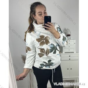 Tunika/rolák dlhý rukáv dámska nadrozmer (2XL/3XL/4XL ONE SIZE) TALIANSKA MóDA IM423RENATE