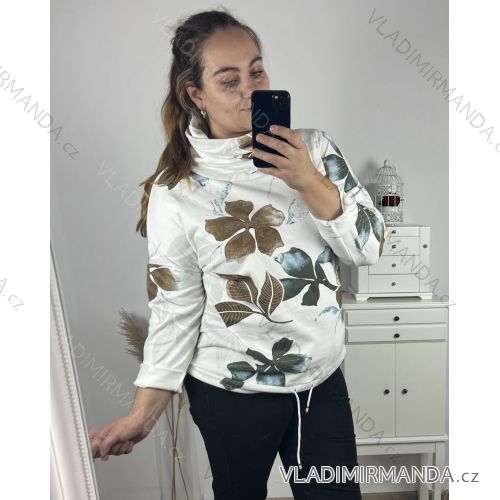 Tunika/rolák dlhý rukáv dámska nadrozmer (2XL/3XL/4XL ONE SIZE) TALIANSKA MóDA IM423RENATE