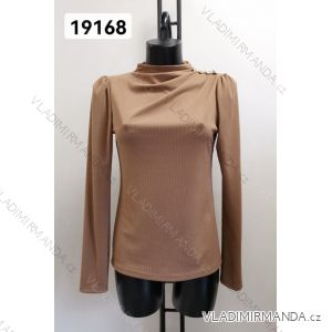 Tričko riadkové dlhý rukáv dámske (S/M ONE SIZE) TALIANSKA MóDA IMM23M19168