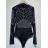 Body elegantný dlhý rukáv dámske (S/M ONE SIZE) TALIANSKA MóDA IMM23M2907