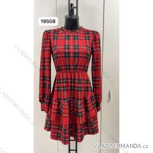 Šaty elegantný vianočný dlhý rukáv dámske (S/M ONE SIZE) TALIANSKA MÓDA IMM23M19508