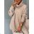 Sveter pletený s rolákom dlhý rukáv dámsky (S/M ONE SIZE) TALIANSKA MÓDA IMWBP234396