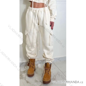 Tepláky dlhé dámske (S/M ONE SIZE) TALIANSKA MÓDA IMPBB23VT-F50