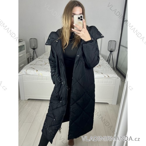 Bunda Kabát zimné prešívaný dámsky (S,M,L,XL) JSTYLE  DDS235M3173/DU čierna XL