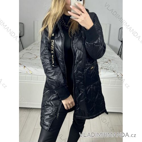 Bunda oversize s kapucňou dámska (M/L ONE SIZE) TALIANSKA MÓDA IM423CIRO