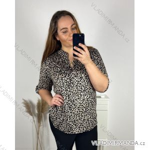 Tunika dlhý rukáv dámske (2XL/3XL ONE SIZE) TALIANSKA MóDA IM323KESY-5/DU